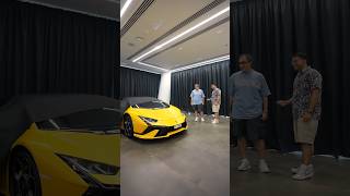 VIP DELIVERY OF DREAM CAR LAMBORGHINI ✅💯 lamborghini dreamcar shorts viralshort gouravsharma00 [upl. by Ashlee]