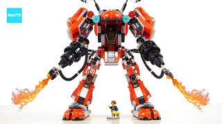 レゴ ニンジャゴー ザ・ムービー カイのファイヤーメカ 70615 ／ LEGO NINJAGO Movie Fire Mech Speed Build amp Review [upl. by Retrac40]