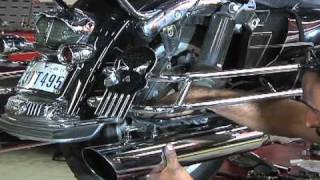 PART2 Installing the DampD 2 into 1 Boss Cat Performance Pipe on the Harley FLHTC part 2mov [upl. by Eiramlehcar]