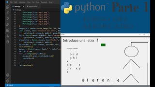 Como hacer el juego ahorcado en Python  Parte 1 [upl. by Adnelg]