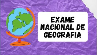 Exame nacional de Geografia [upl. by Ayatnwahs766]