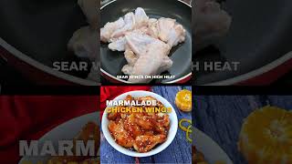 Marmalade Chicken Recipe Shorts  Orange Marmalade Chicken Wings [upl. by Nwahsyt]