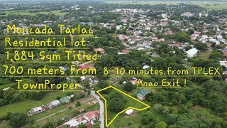 vlog 600 RESIDENTIAL LOT 1884 Sqm in Moncada Tarlac12 minutes from TownProper810 from TPLEX [upl. by Northrup]