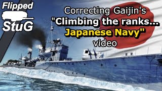 Correcting Gaijins quotClimbing The Ranks Japanese Navyquot video  Flipped StuG  War Thunder [upl. by Slayton]