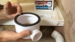 Shower waste trap DIY plumbing and how to fit a McAlpine waste trap to your shower tray [upl. by Hays999]