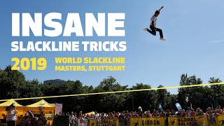 Insane Slackline Tricks  World Slackline Masters 2019 Stuttgart [upl. by Traver]