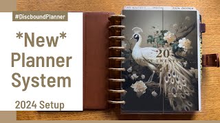 New Planner System  How Im organizing my planner for 2024  Functional Tabs Discbound Classic [upl. by Ashjian]