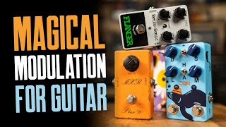 Guitar Modulation Effects In A Band Jam Phaser Flanger Vibe Tremolo amp Vibrato [upl. by Verla]