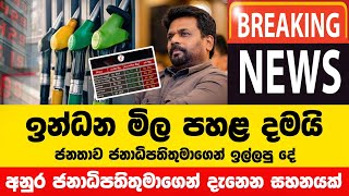 ඉන්ධන මිල පහළ දමයි  Fuel Price  Thel Mila News  Petrol Price Today Sri Lanka  Indana mila 2024 [upl. by Hairas91]