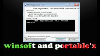 MBR Regenerator 45Professional Activation Fix Tool [upl. by Janna]