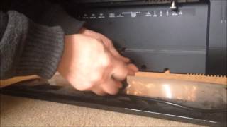 Technika 40quot LCD TV how to remove the stand [upl. by Enelaj]