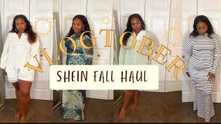 VLOGTOBER Episode 1 Fall SHEIN Haul [upl. by Ahselat518]