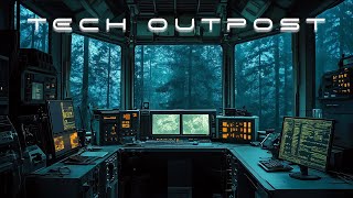 Tech Outpost  Dark Ambient Focus Music 4K  Meditation Relax Study [upl. by Enortna]