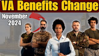 Breaking Major VA Benefits Change – New Veteran Eligibility Starts November 2024 [upl. by Orabla]