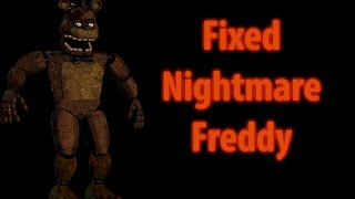 Speed Edit Fixed Nightmare Freddy Five nights at Freddys [upl. by Gnouhp]