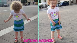 Tutorial Ferri Gonnellina ai ferri per bambina [upl. by Richy825]