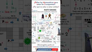 Crucigramas Matemáticos – MATEGRAMAS [upl. by Anaujait]