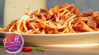 How to Make Pasta AMATRICIANA like an ITALIAN  Tasty and Easy [upl. by Lletnahs]