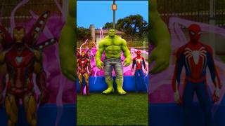 Hulk Ironman nai Spiderman ko fasa diya 🤯🤣 gta5 shorts viralvideo [upl. by Bunder]