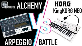 Logic Pro Alchemy VS KingKORG NEO  ARPEGGIO BATTLE [upl. by Naneik141]