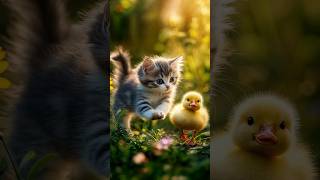 Curious Kitten and the Fluffy Duckling [upl. by Dweck]