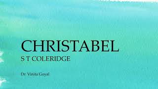 Christabel  An Analysis [upl. by Jaffe]