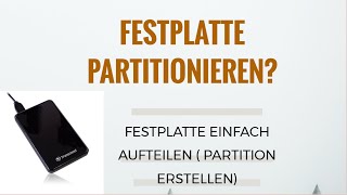 Festplatte partitionieren Tutorial [upl. by Appledorf]