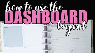 How to use the Happy Planner Dashboard Layout for your Catchall Planner [upl. by Willetta]