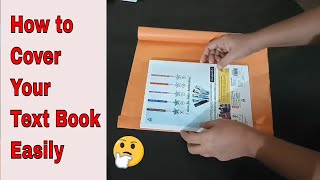 How to cover school books notebook  how to cover school books with brown paper [upl. by Jennette]