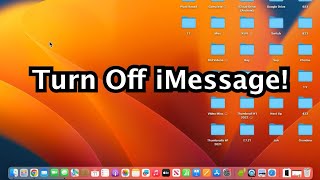 MacBook  How to Turn OFF iMessage Message Notifications [upl. by Mazonson783]