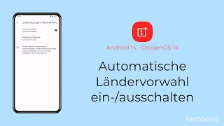 Automatische Ländervorwahl einschalten oder ausschalten  OnePlus Android 14  OxygenOS 14 [upl. by Imij]