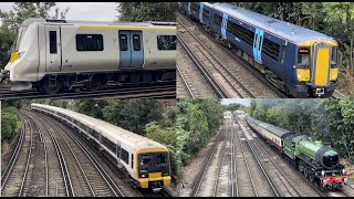 Shortlands Station  Bromley  Trains  Southeastern Thameslink amp Mayflower Steam Locomotive [upl. by Mij616]