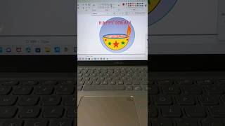 Happy Diwali Editing in MS Paint  MS Paint Diwali Design Creation shorts diwali [upl. by Yatnuhs]