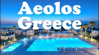 Hotel Aeolos Beach Resort 4star 2022 beach hotel 4k holiday alolos greece [upl. by Yeslah]