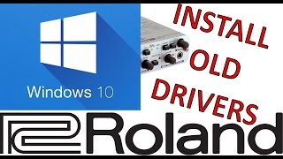 Tutorial Newest Method Install old RolandEdirol drivers on Windows 10 Updated [upl. by Nimrak521]