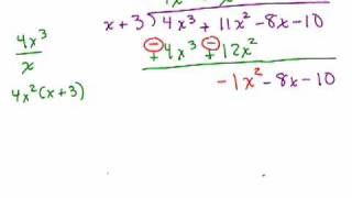 Dividing polynomials using long divisionPart 2 [upl. by Minette739]