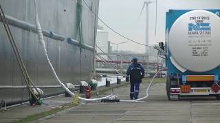 First SeaGoing Ship Bunkered with LNG  Port of Amsterdam [upl. by Eruot89]