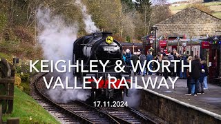 Keighley amp Worth Valley Railway 17112024 [upl. by Ycnaffit]