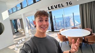 HOTEL ASMR ♡ Sky Suite Tour Tapping Scratching ✨ level 76 [upl. by Bar]