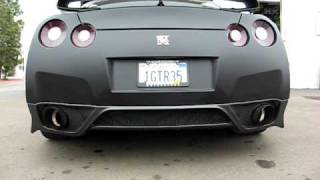 Group 5 Nissan GTR Top Secret Exhaust w hiflow cats Valve Open amp Closed Soundclip 25 [upl. by Guria]