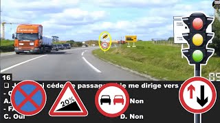 2023 Examen théorique code de la route france 😘 test permis de conduire ✅ [upl. by Macy]