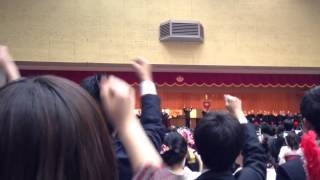 早稲田大学校歌（2013年度早稲田大学、大学院卒業式） [upl. by Llain]