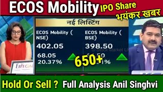 ECOS Mobility Share Hold or Sell Analysis Anil Singhviecos india mobility share latest newstarget [upl. by Biagio]