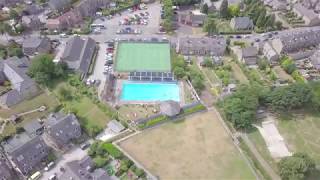 Aerial film of Hathersage in Derbyshire [upl. by Tloh]