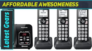 Panasonic Expandable Cordless Phone System with Link2Cell Bluetooth  Best Call Clarity amp [upl. by Margette]