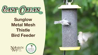 Sunglow Metal Mesh Thistle Bird Feeder  Tube Bird Feeders  Natures Way Bird Products [upl. by Sturrock]