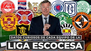 DATOS CURIOSOS de cada EQUIPO de la LIGA ESCOCESA [upl. by Mettah]