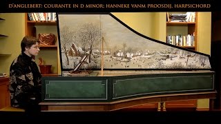 DAnglebert Sarabande Grave in D Minor Hanneke van Proosdij harpsichord [upl. by Auqinal]