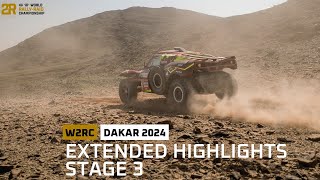 Extended highlights  Stage 3  Dakar2024  W2RC [upl. by Ahtiuqal]