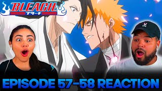 BYAKUYA VS ICHIGO  Bleach Episode 5758 Reaction [upl. by Enirehtahc612]